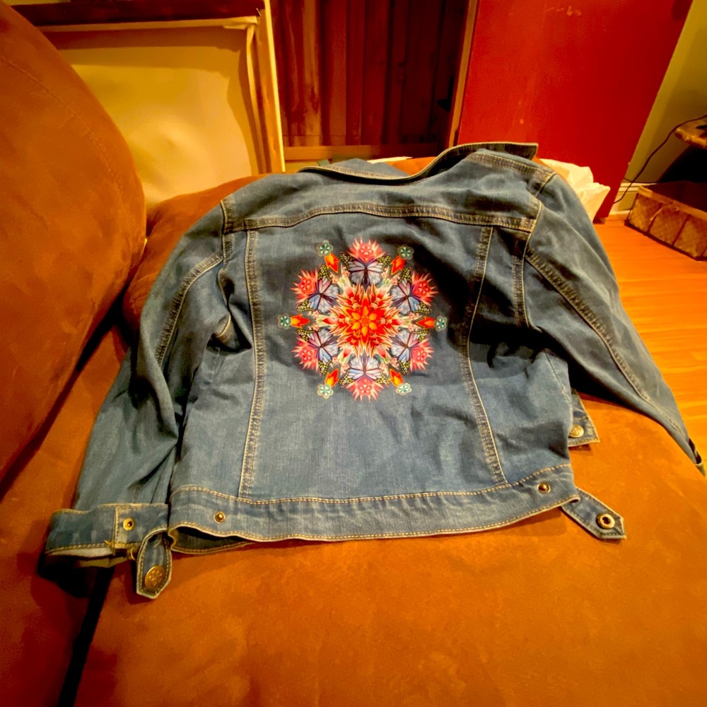 Disney Encanto jean jacket size large 10-12